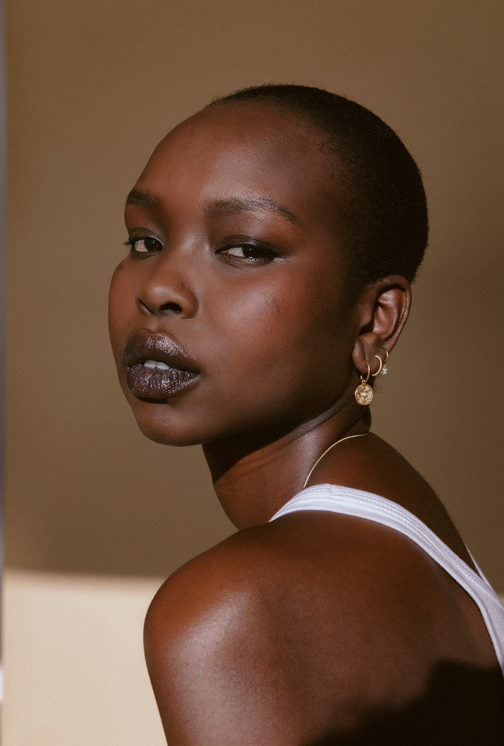 TRUE NORTH HOOPS (18K GOLD PLATED)