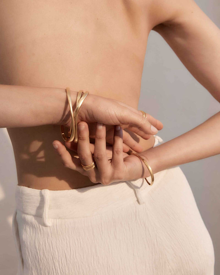 ECHO BANGLE (18K GOLD PLATED)