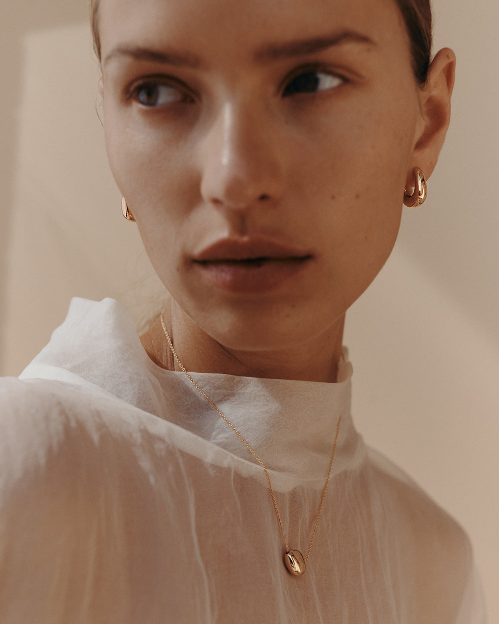 WITHIN MOTION HOOPS (18K GOLD PLATED)