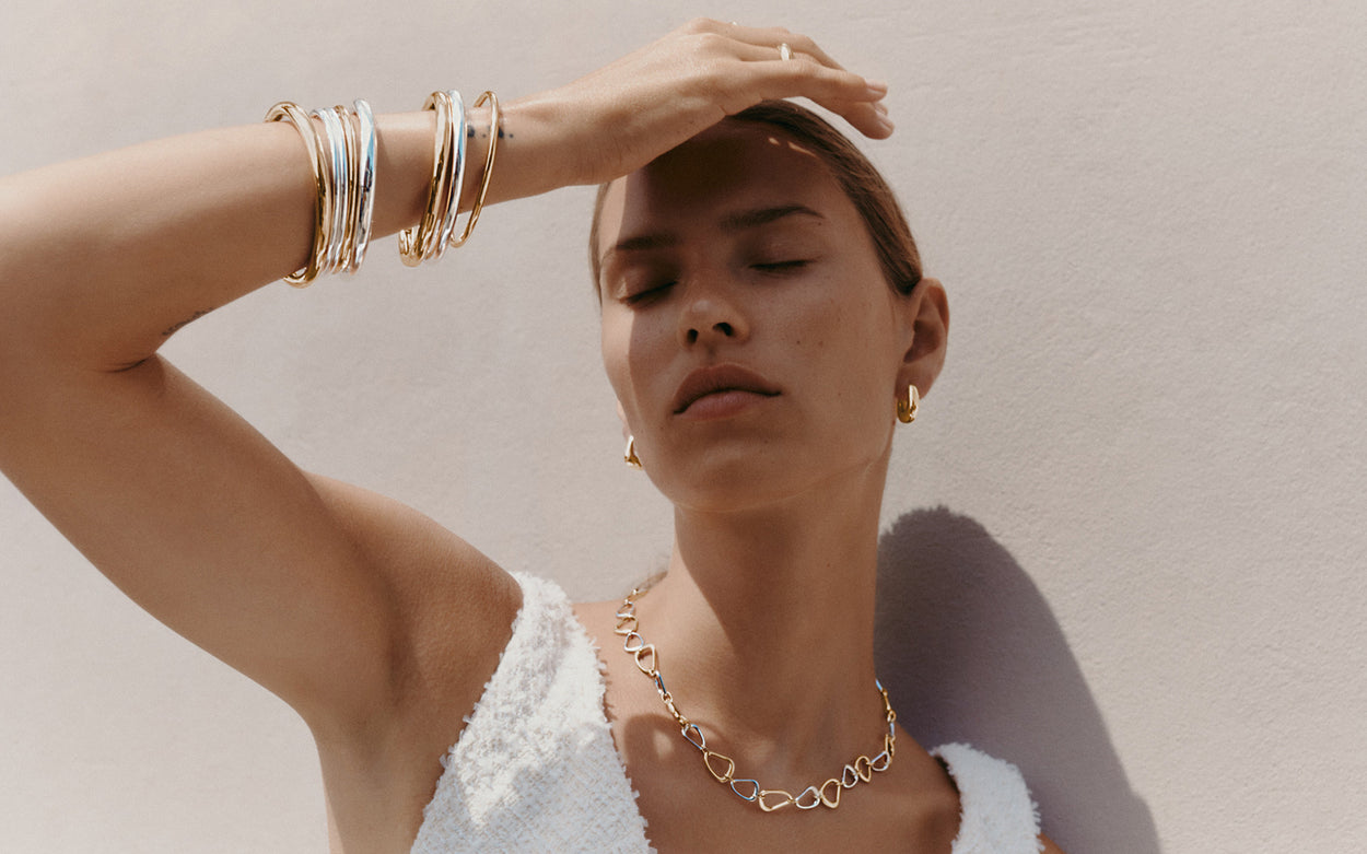 WITHIN MOTION HOOPS (18K GOLD PLATED)