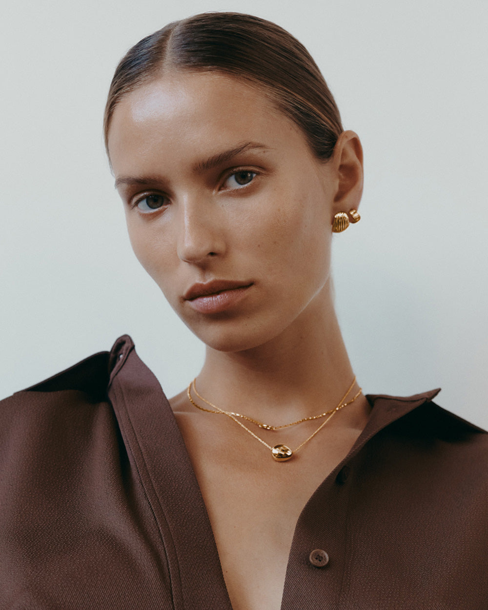 RISE OVERSIZED STUDS (18K GOLD PLATED)