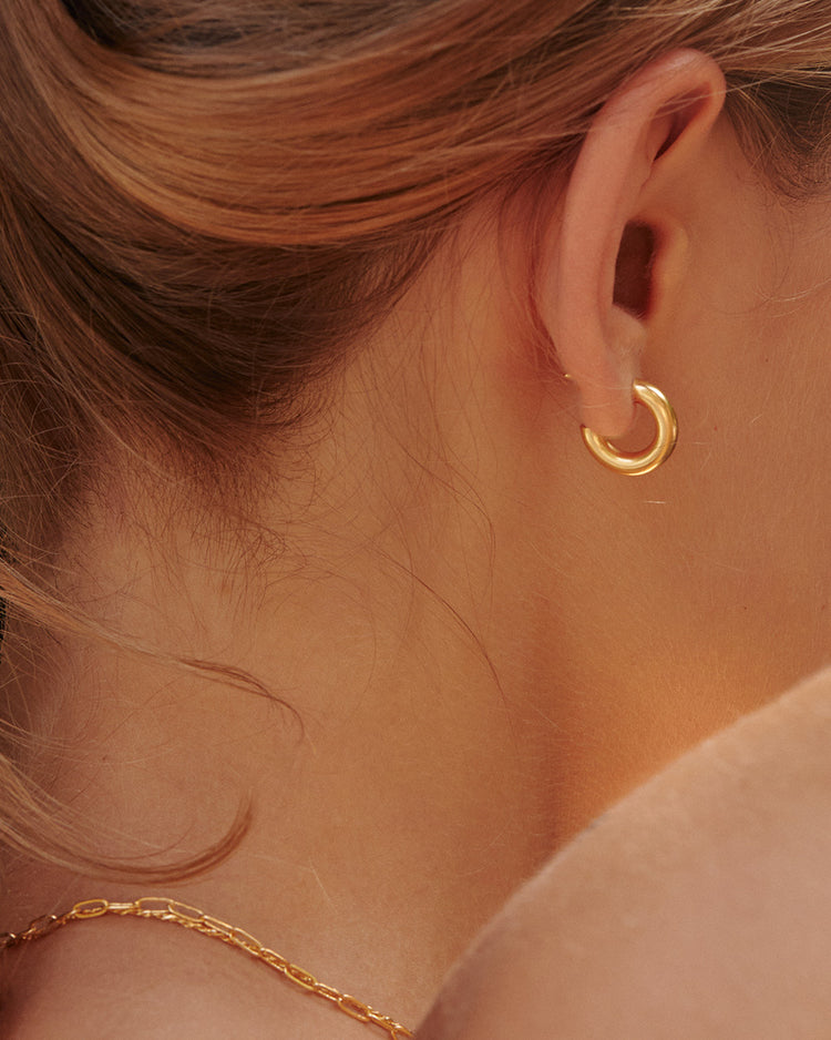 JARDIN HOOPS SMALL (18K GOLD PLATED)