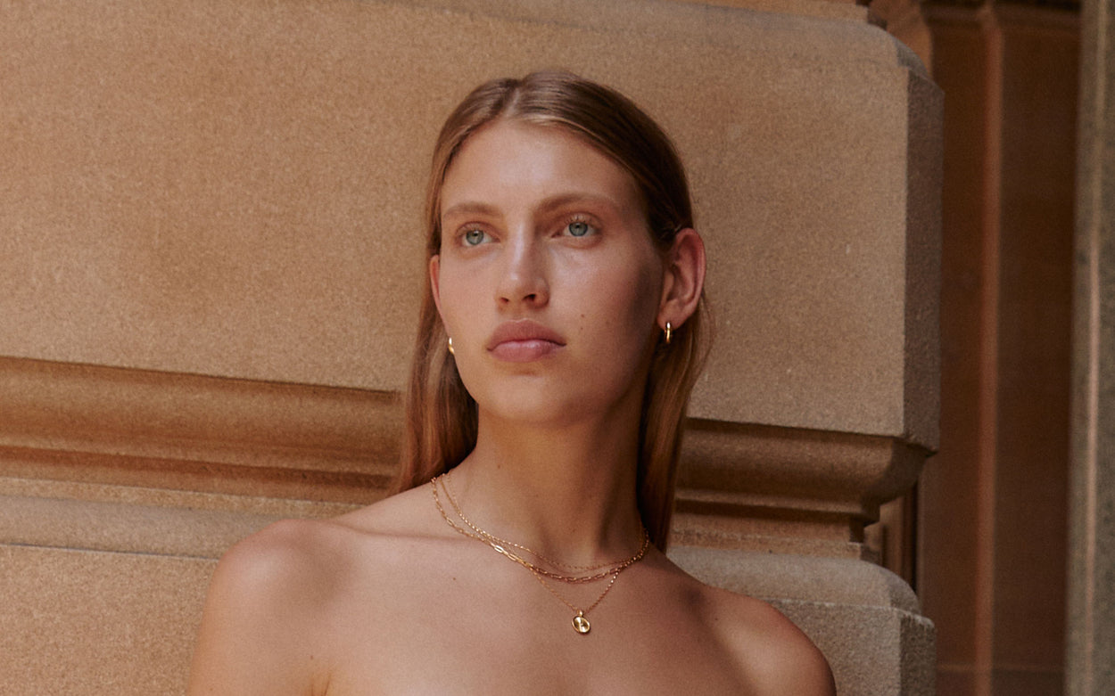 RUE CHAIN NECKLACE (18K GOLD PLATED)
