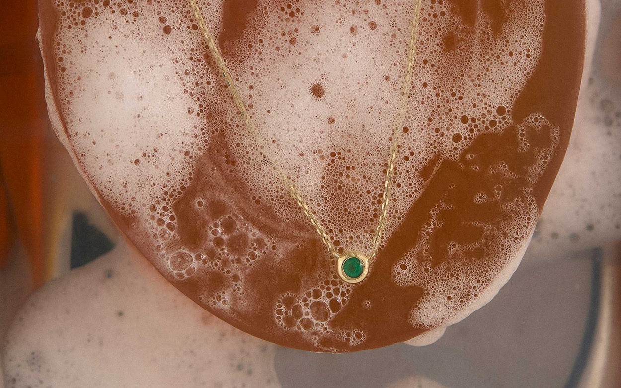 PETITE BIRTHSTONE NECKLACE (9K GOLD)