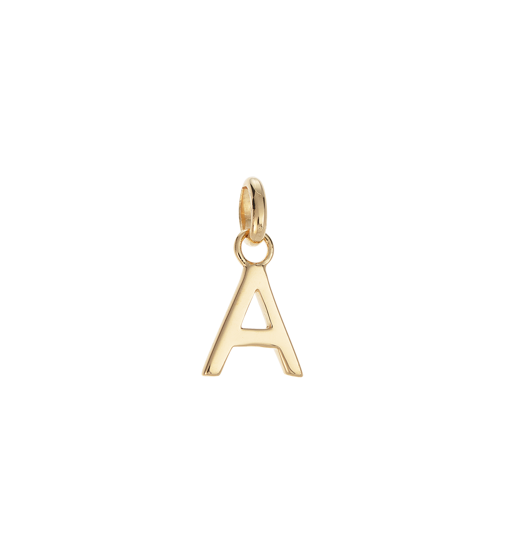 OUTLINE INITIAL A-Z (18K GOLD VERMEIL)