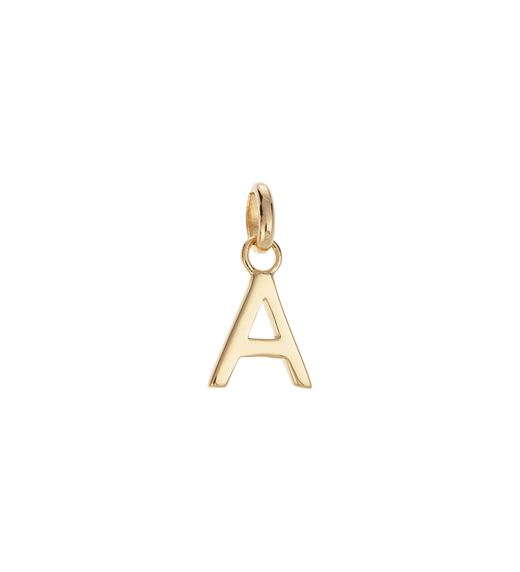 OUTLINE INITIAL A-Z (18K GOLD VERMEIL)