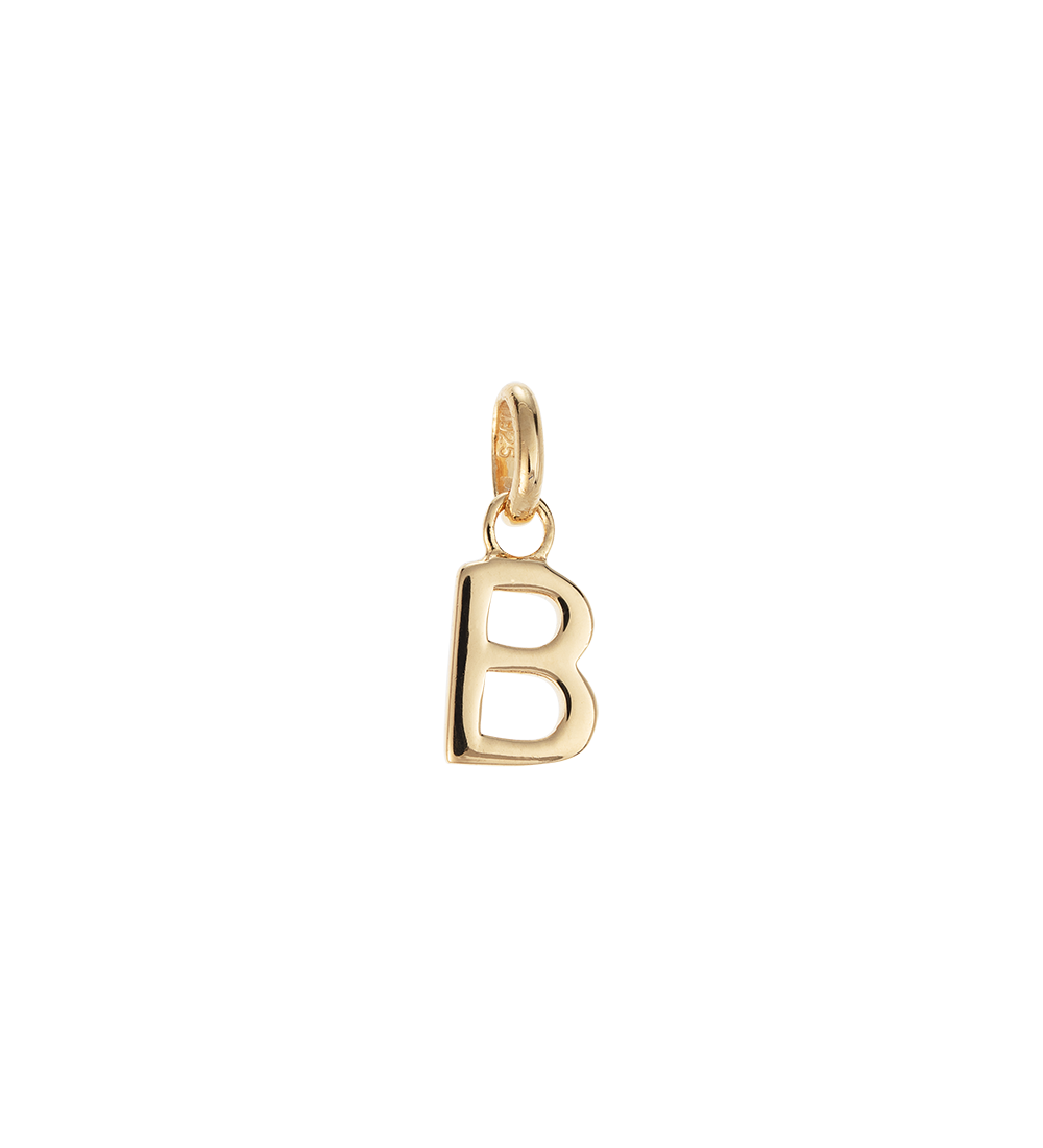 OUTLINE INITIAL A-Z (18K GOLD VERMEIL)