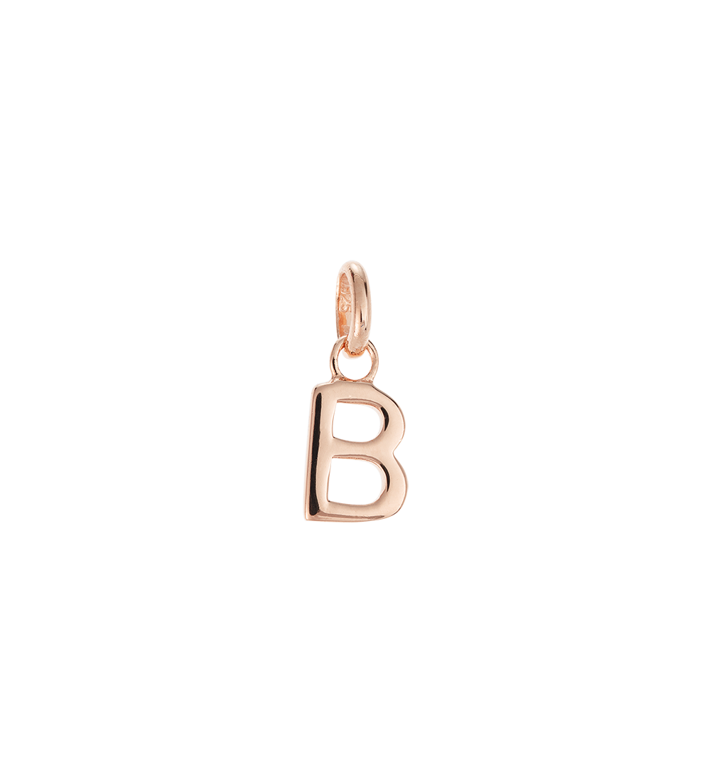 OUTLINE INITIAL A-Z (18K ROSE GOLD VERMEIL)