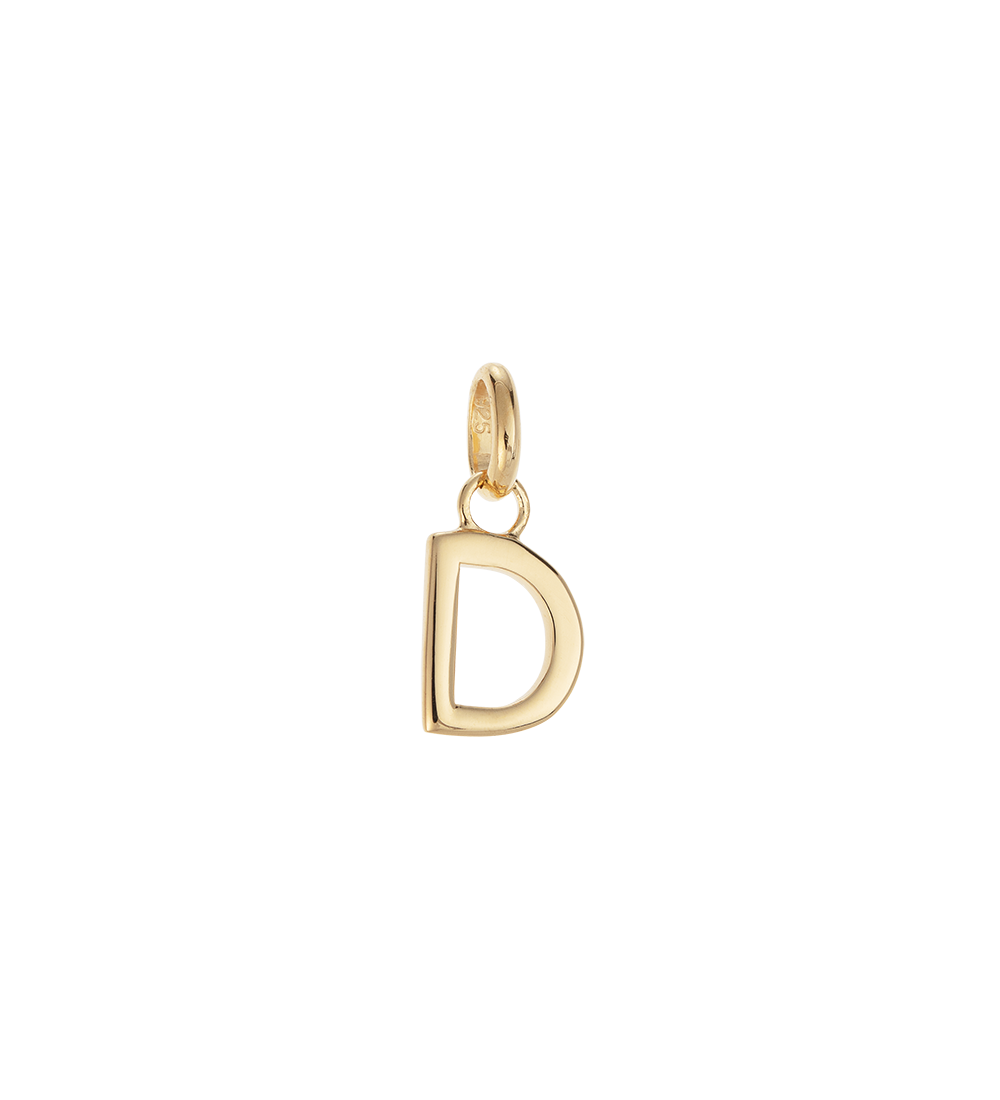 OUTLINE INITIAL A-Z (18K GOLD VERMEIL)