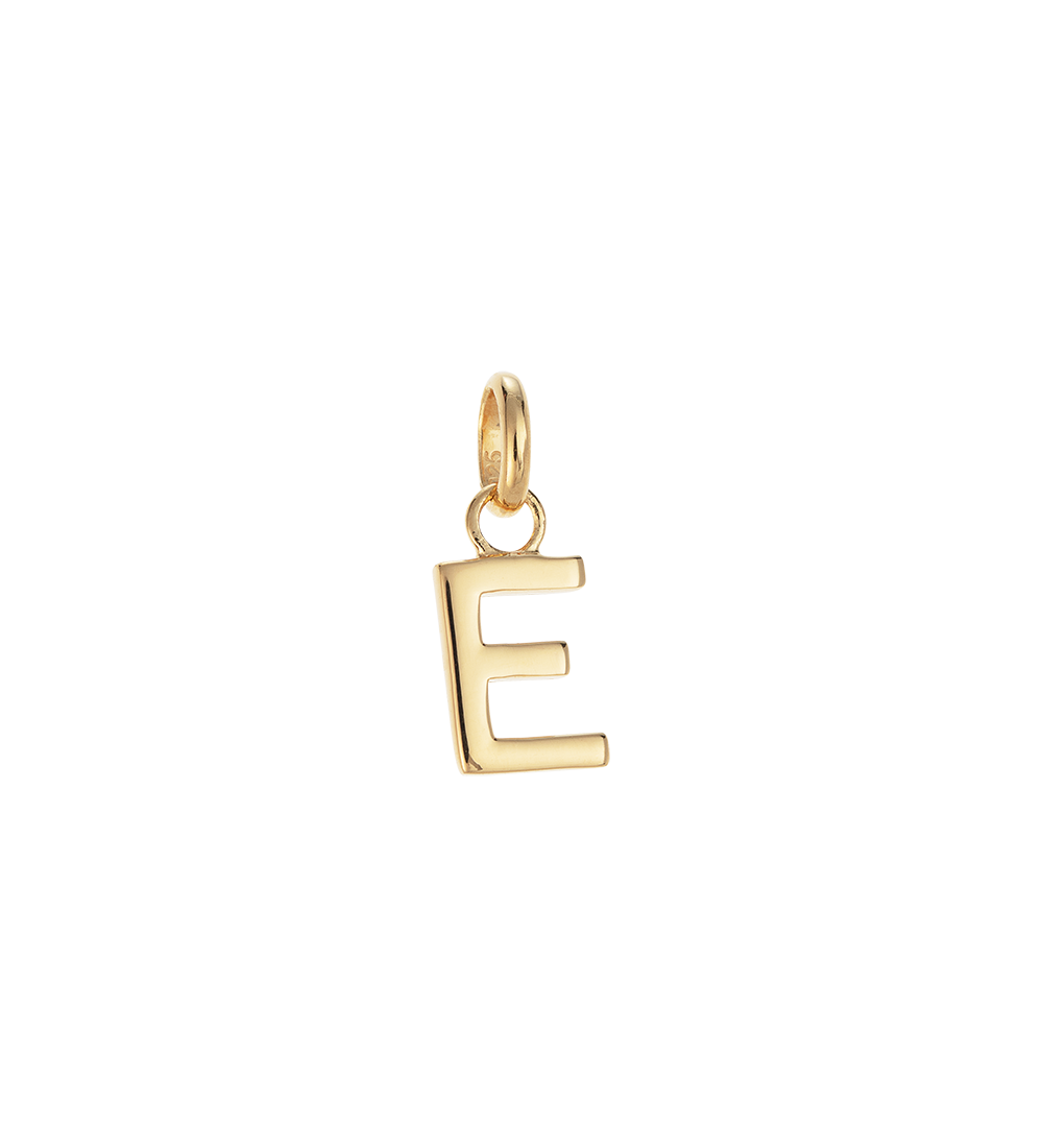 OUTLINE INITIAL A-Z (18K GOLD VERMEIL)