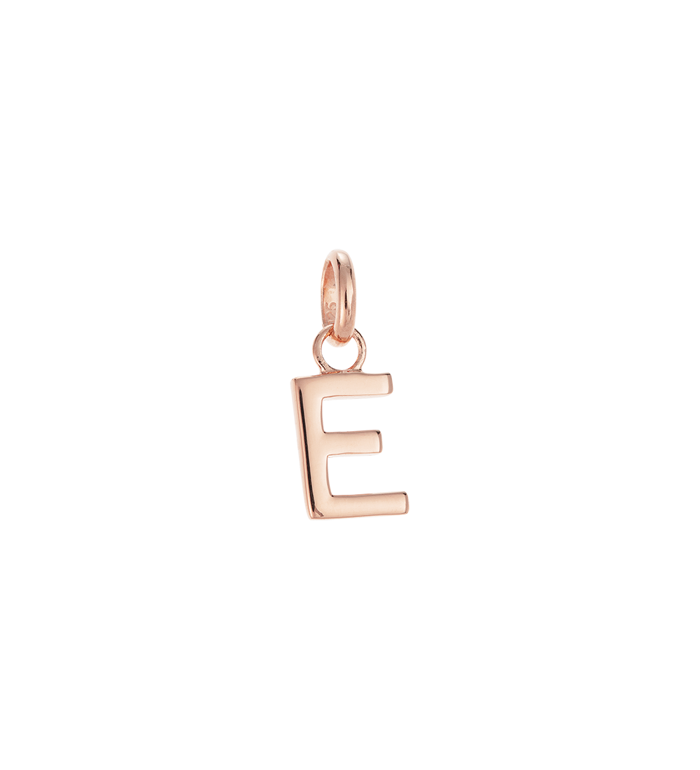OUTLINE INITIAL A-Z (18K ROSE GOLD VERMEIL)