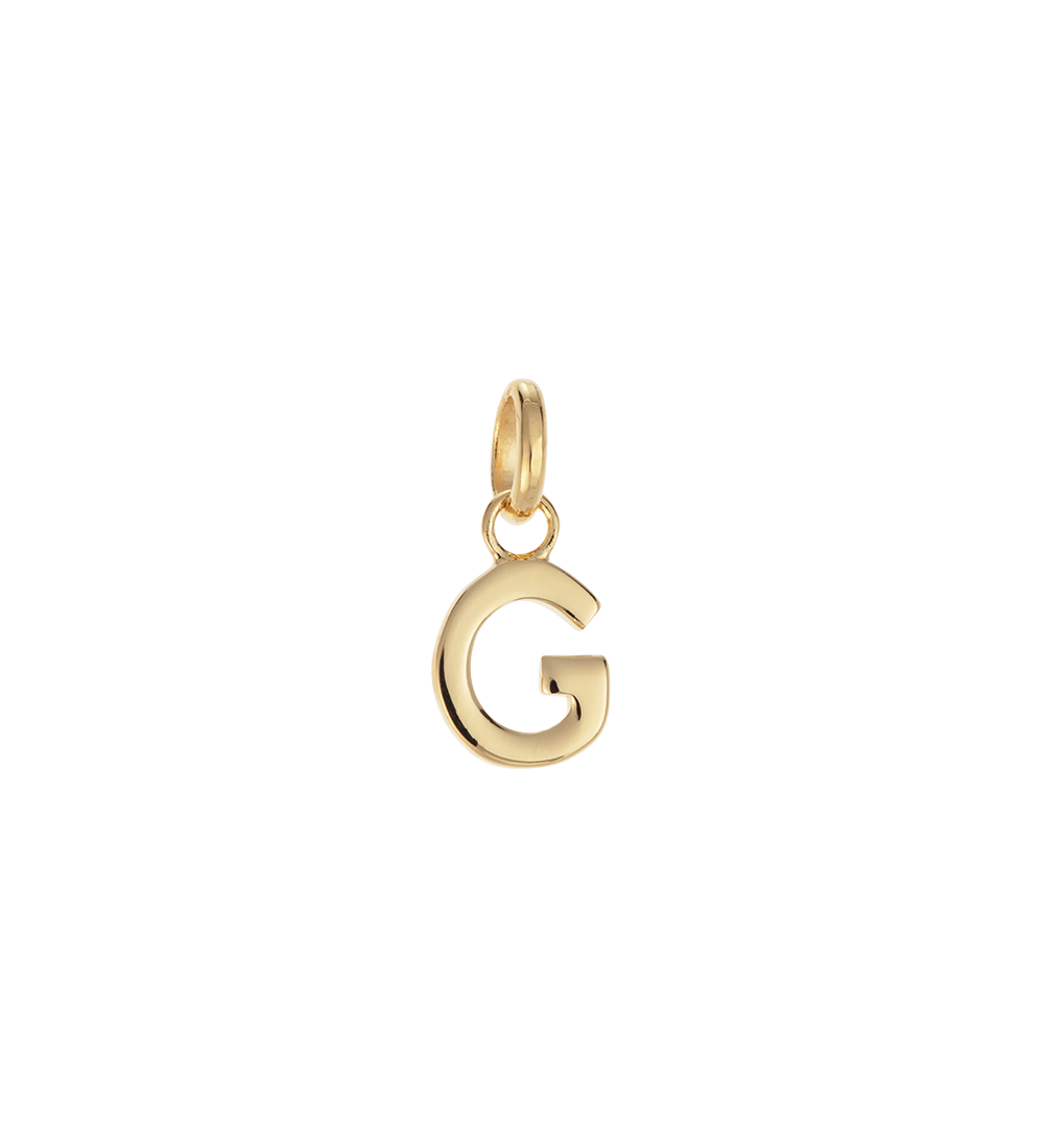 OUTLINE INITIAL A-Z (18K GOLD VERMEIL)