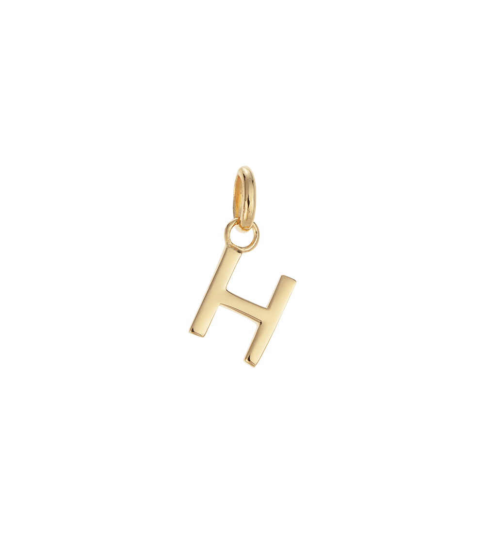 OUTLINE INITIAL A-Z (18K GOLD VERMEIL)