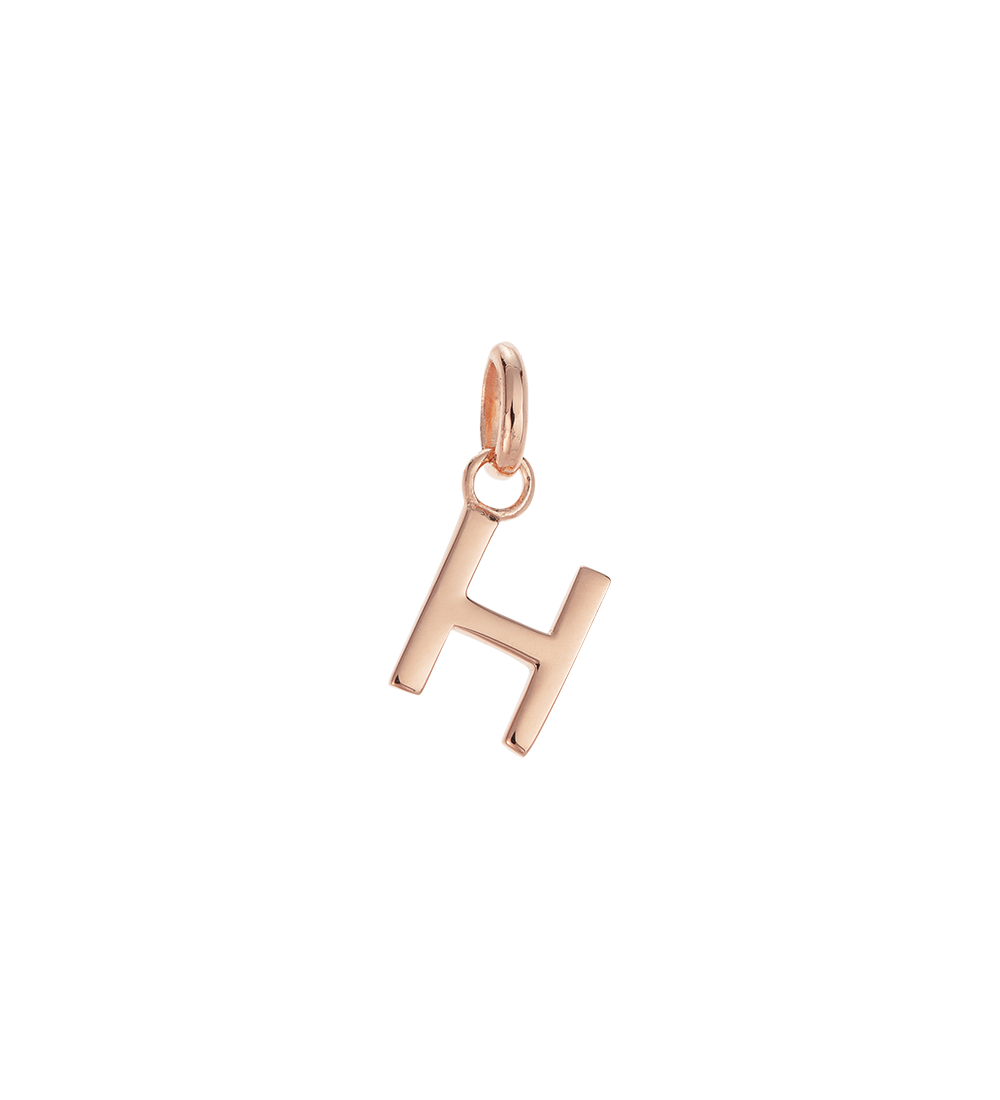 OUTLINE INITIAL A-Z (18K ROSE GOLD VERMEIL)