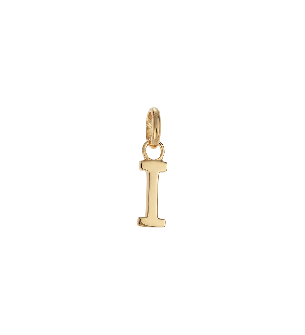 OUTLINE INITIAL A-Z (18K GOLD VERMEIL)