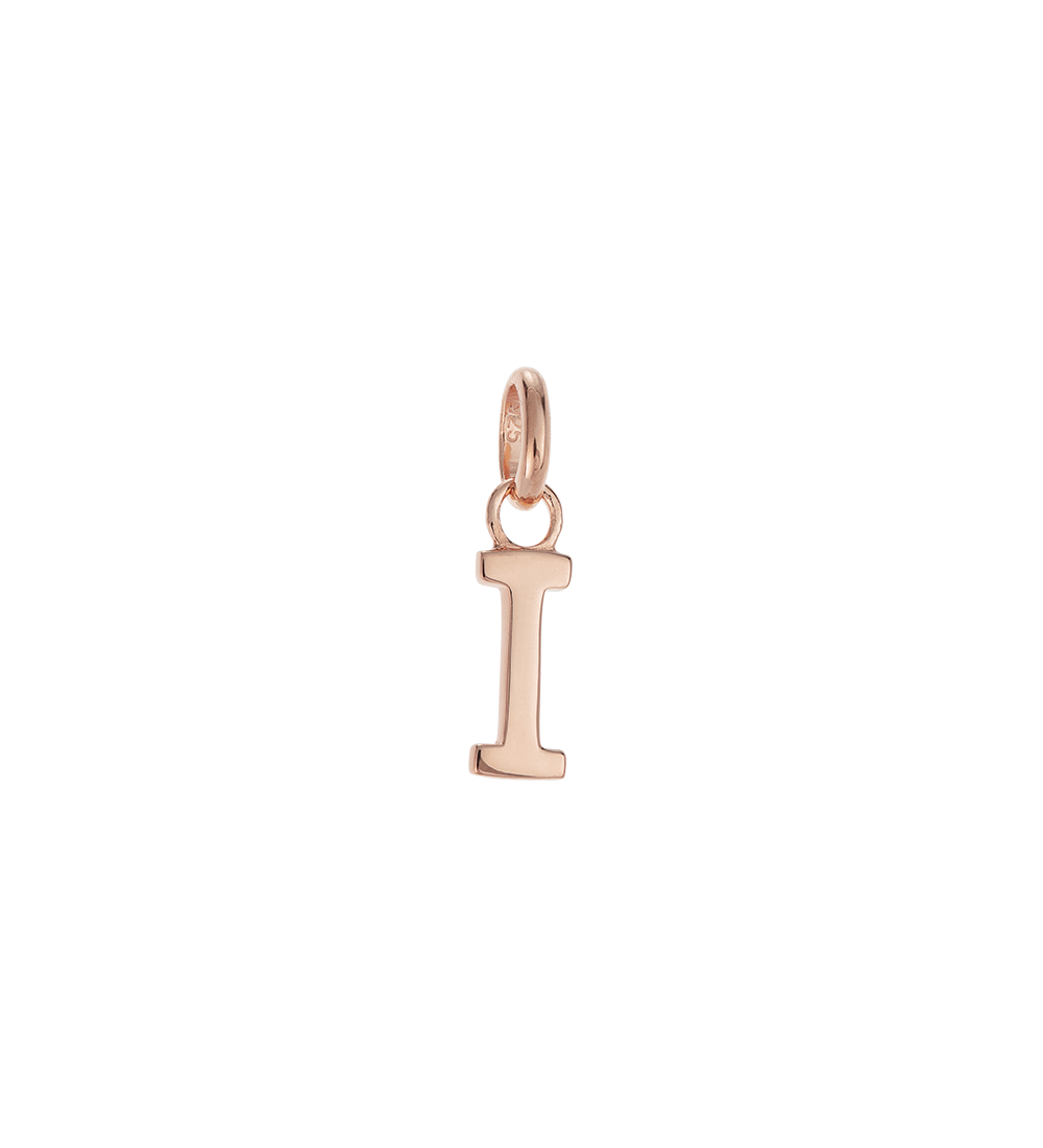 OUTLINE INITIAL A-Z (18K ROSE GOLD VERMEIL)