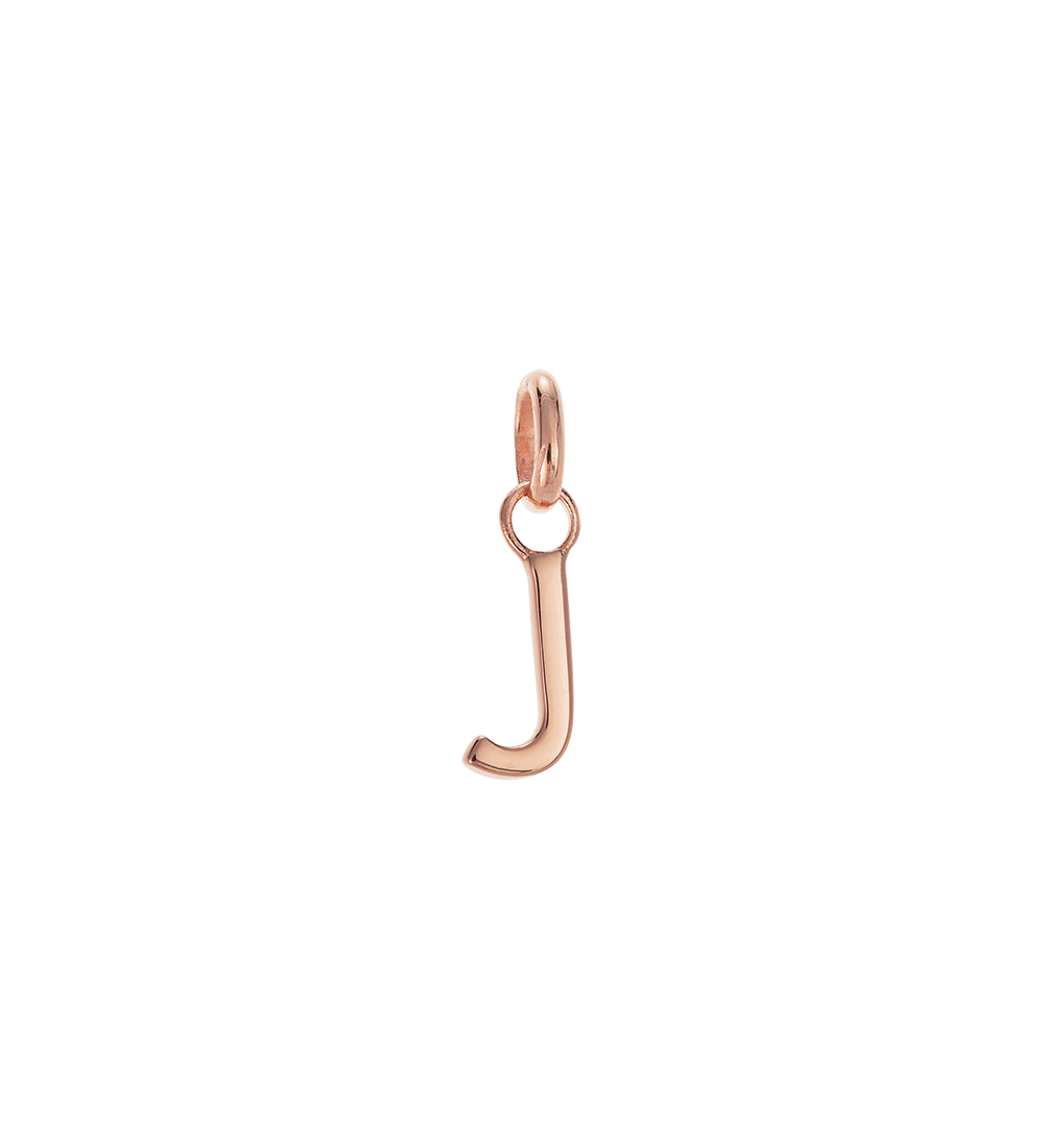 OUTLINE INITIAL A-Z (18K ROSE GOLD VERMEIL)