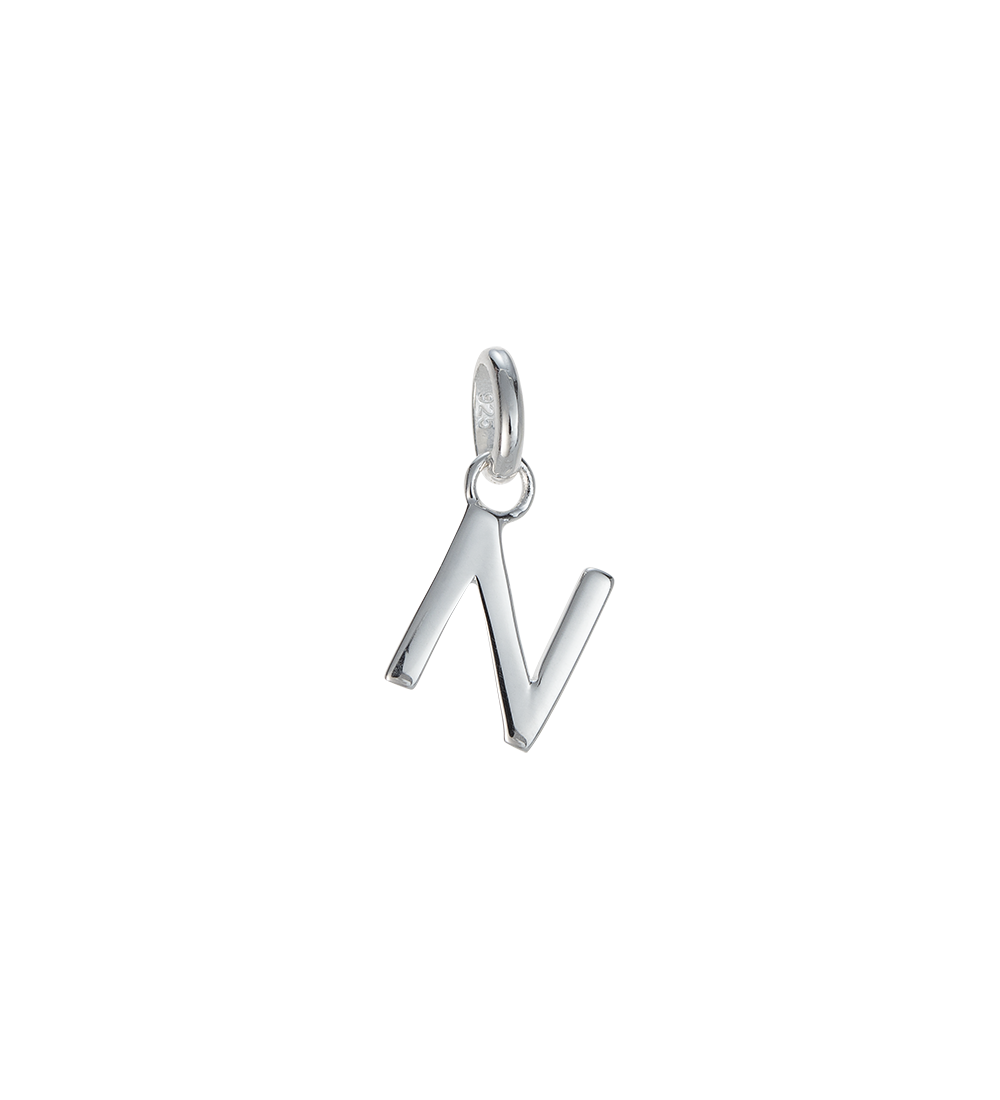 OUTLINE INITIAL A-Z (STERLING SILVER)