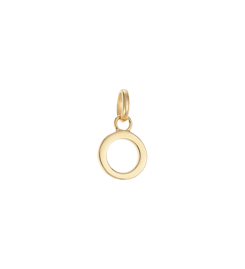 OUTLINE INITIAL A-Z (18K GOLD VERMEIL)