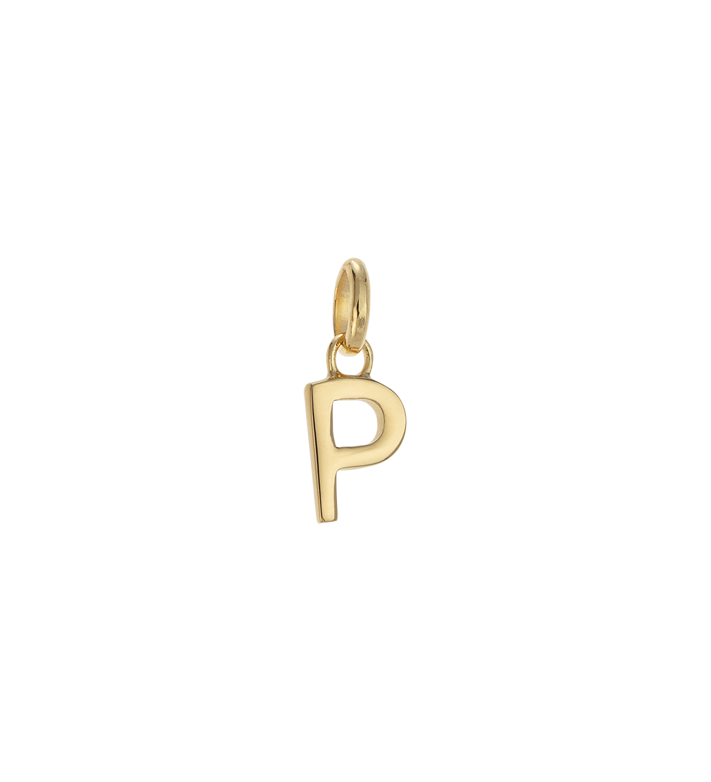 OUTLINE INITIAL A-Z (18K GOLD VERMEIL)