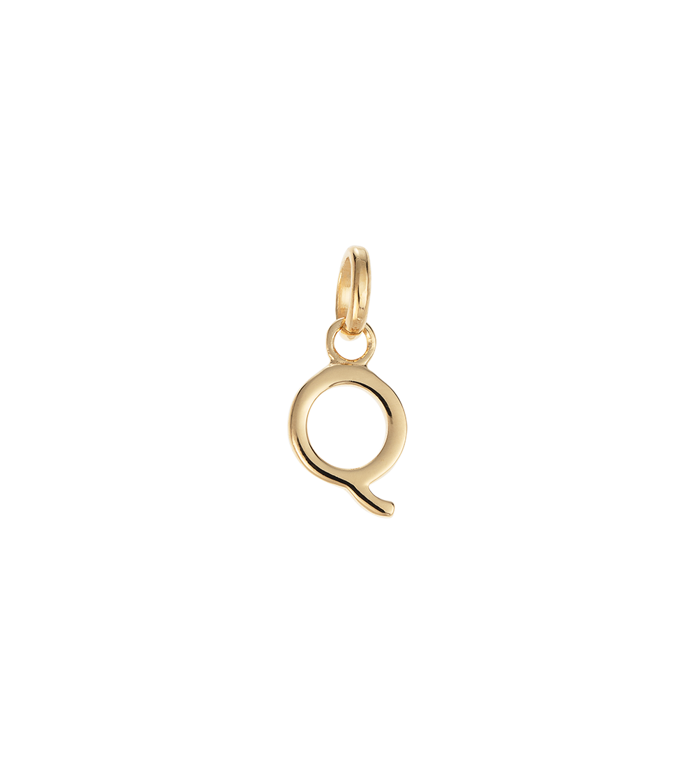 OUTLINE INITIAL A-Z (18K GOLD VERMEIL)
