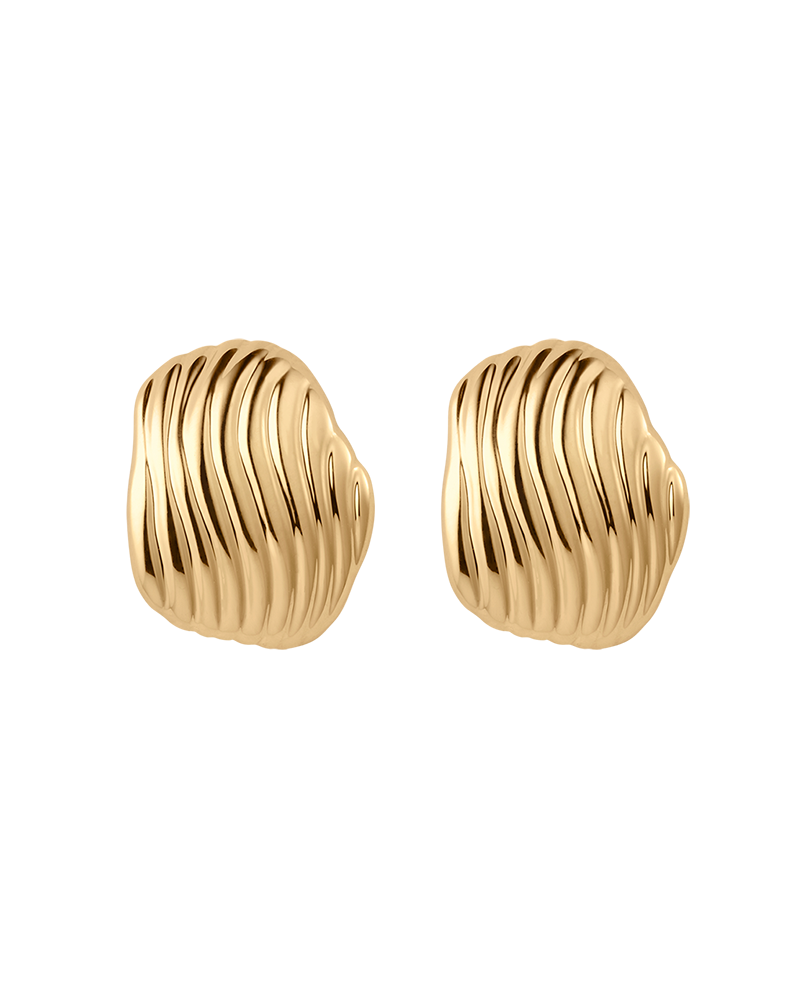 RISE OVERSIZED STUDS (18K GOLD PLATED)