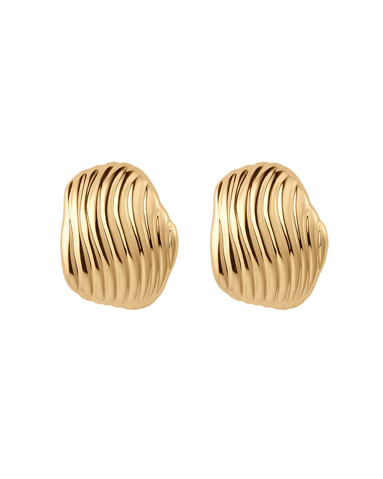 RISE OVERSIZED STUDS (18K GOLD PLATED)