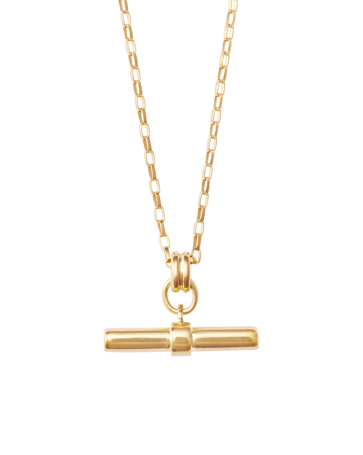 ROAM T-BAR NECKLACE (18K GOLD VERMEIL)