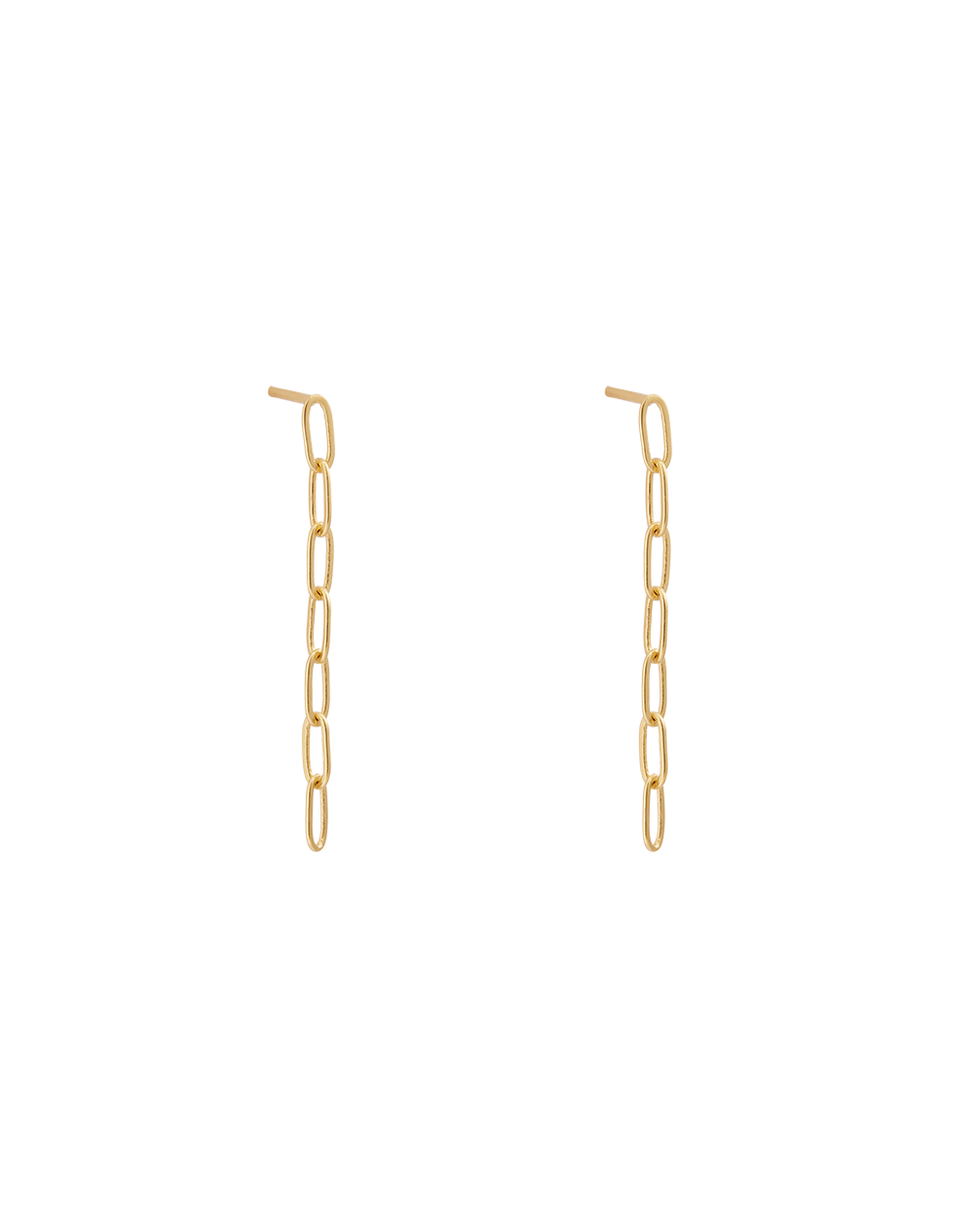 RUE CHAIN EARRING (18K GOLD PLATED)