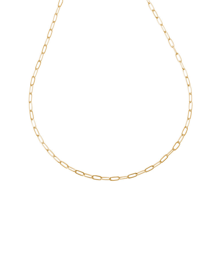 RUE CHAIN NECKLACE (18K GOLD PLATED)