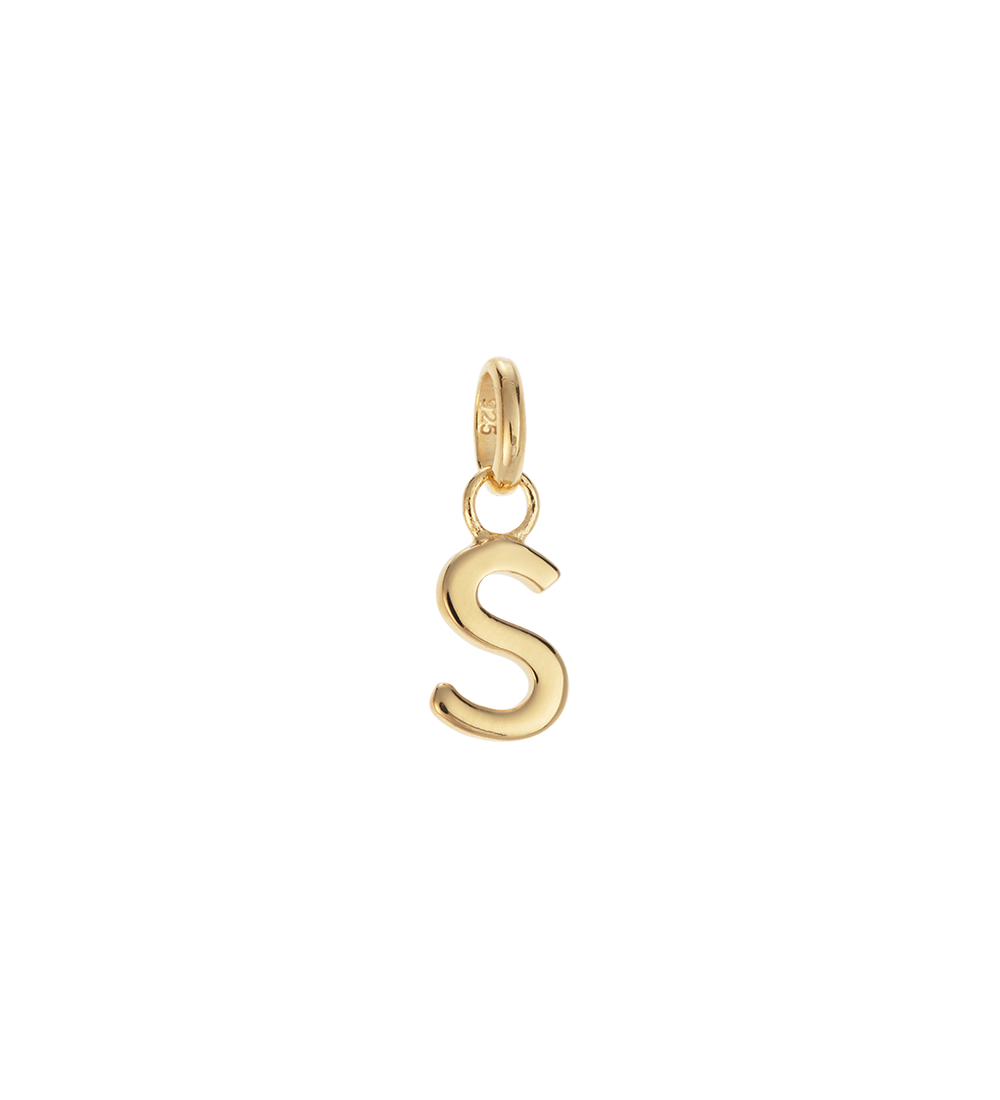 OUTLINE INITIAL A-Z (18K GOLD VERMEIL)