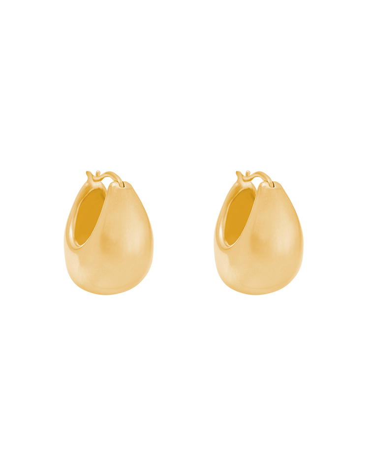 TRESOR HOOPS MEDIUM (18K GOLD PLATED)
