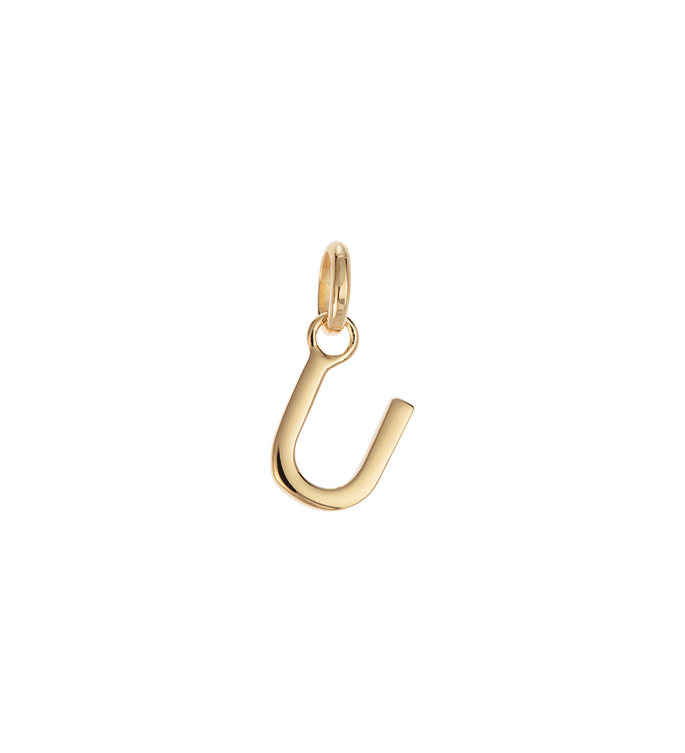 OUTLINE INITIAL A-Z (18K GOLD VERMEIL)
