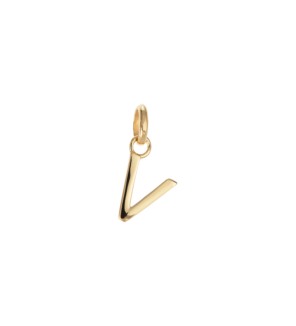 OUTLINE INITIAL A-Z (18K GOLD VERMEIL)