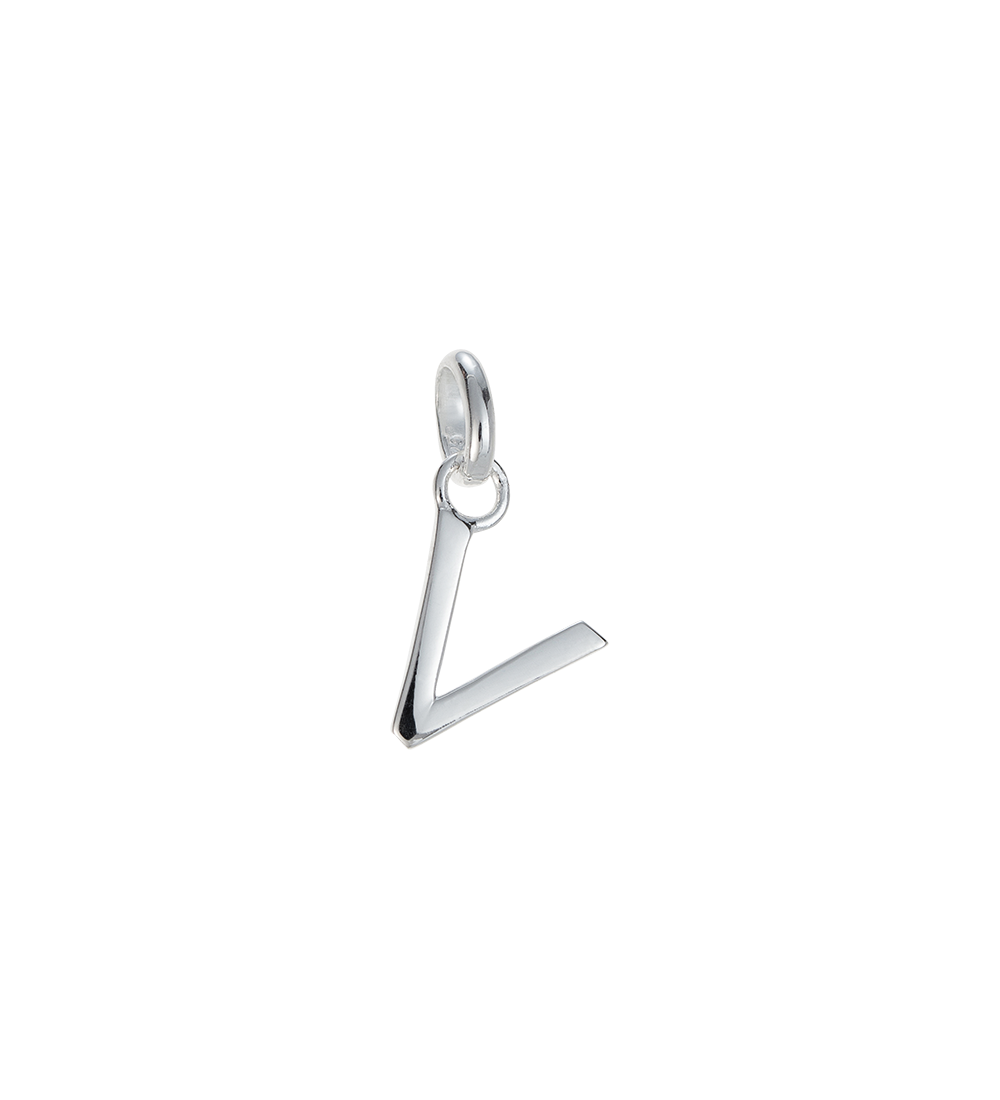 OUTLINE INITIAL A-Z (STERLING SILVER)