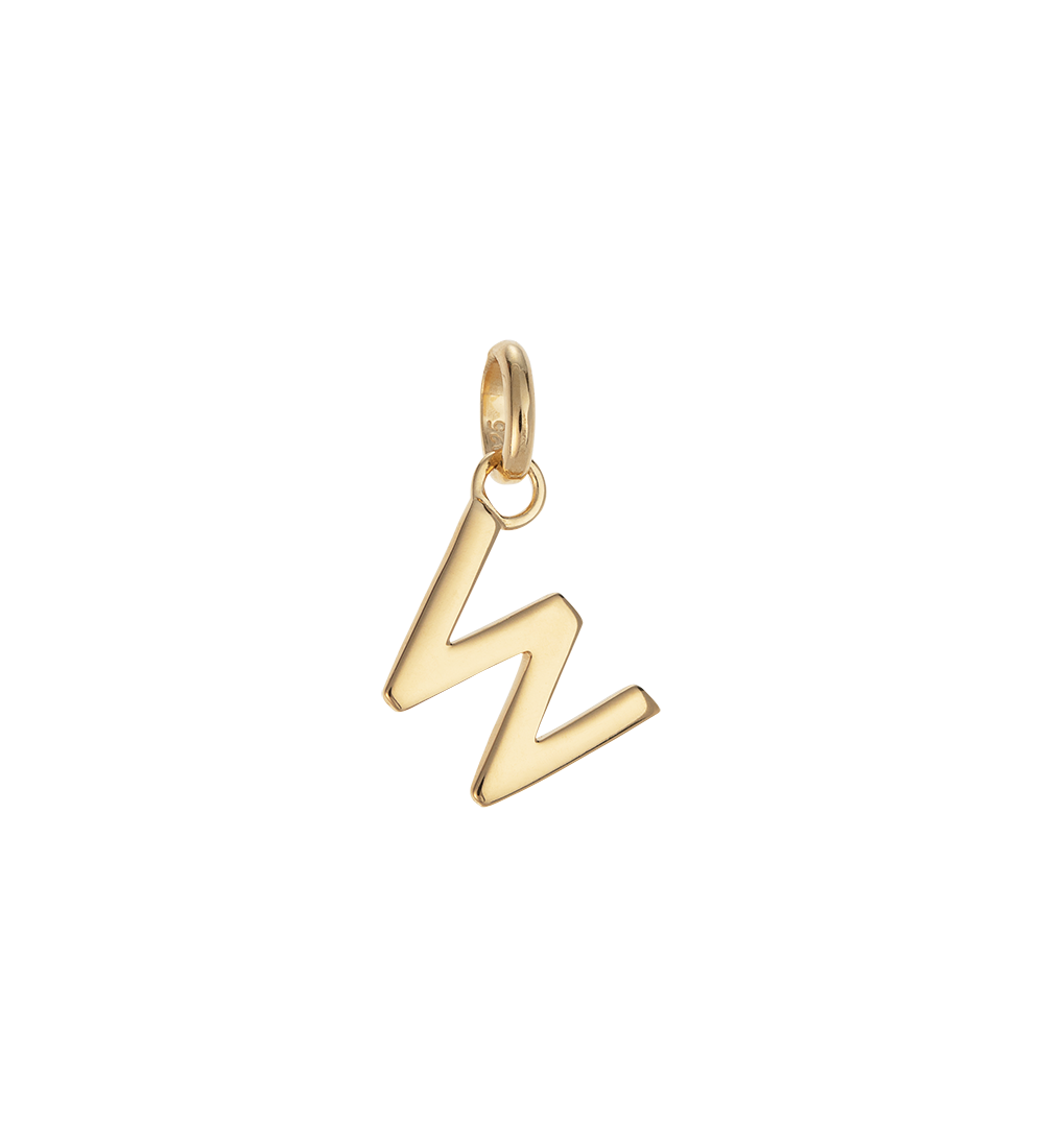 OUTLINE INITIAL A-Z (18K GOLD VERMEIL)