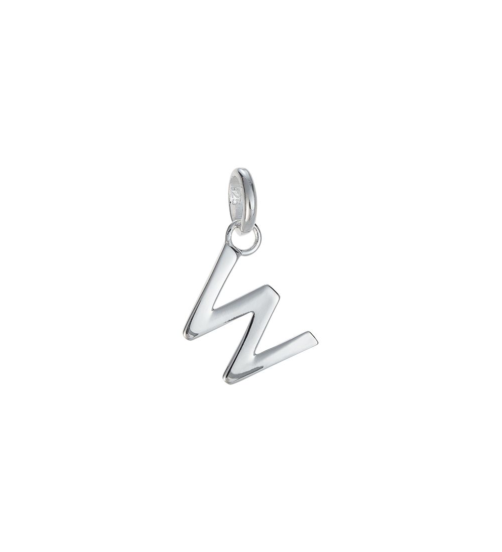 OUTLINE INITIAL A-Z (STERLING SILVER)
