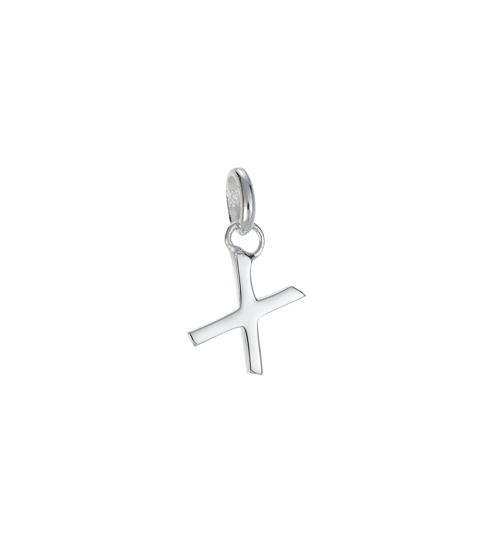 OUTLINE INITIAL A-Z (STERLING SILVER)