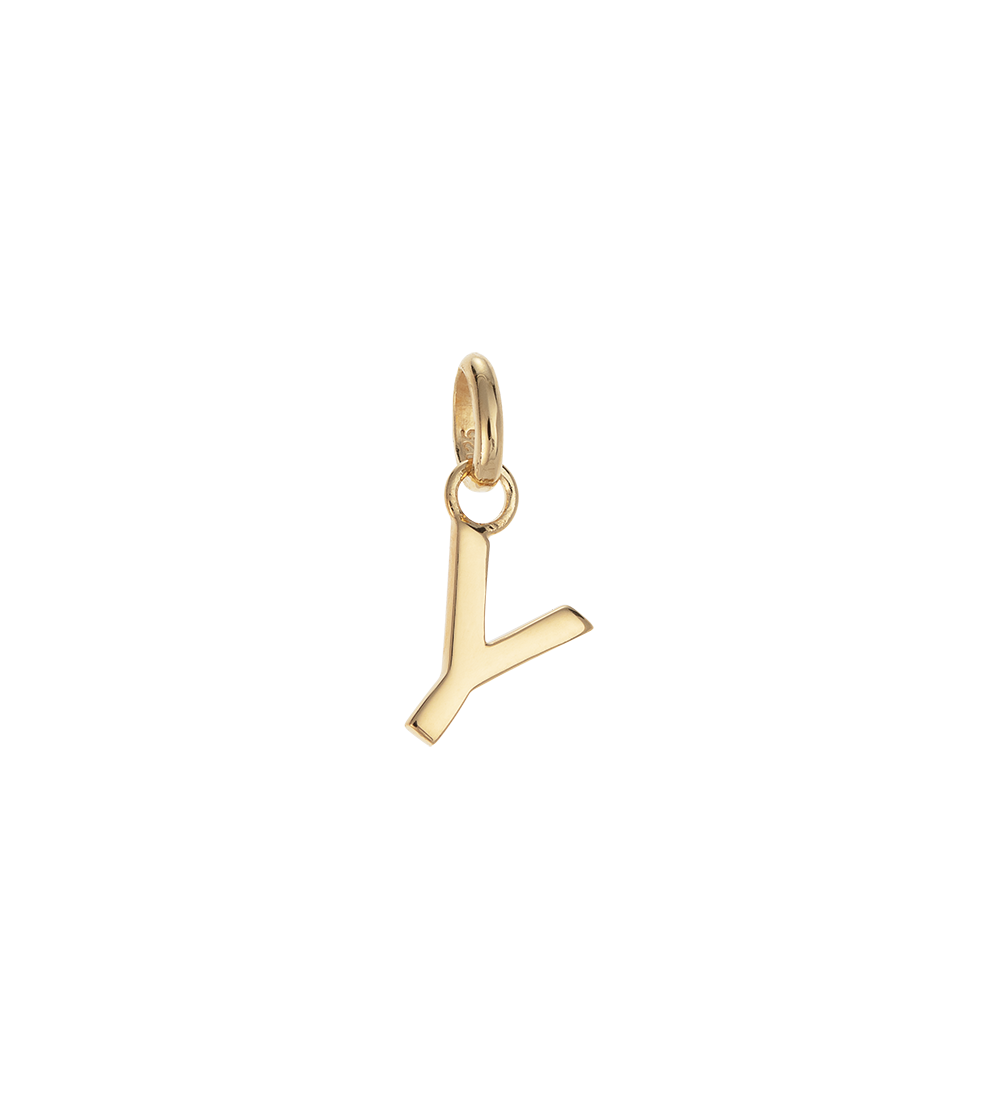 OUTLINE INITIAL A-Z (18K GOLD VERMEIL)