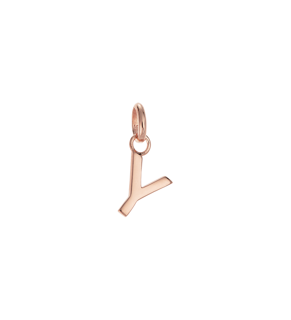 OUTLINE INITIAL A-Z (18K ROSE GOLD VERMEIL)