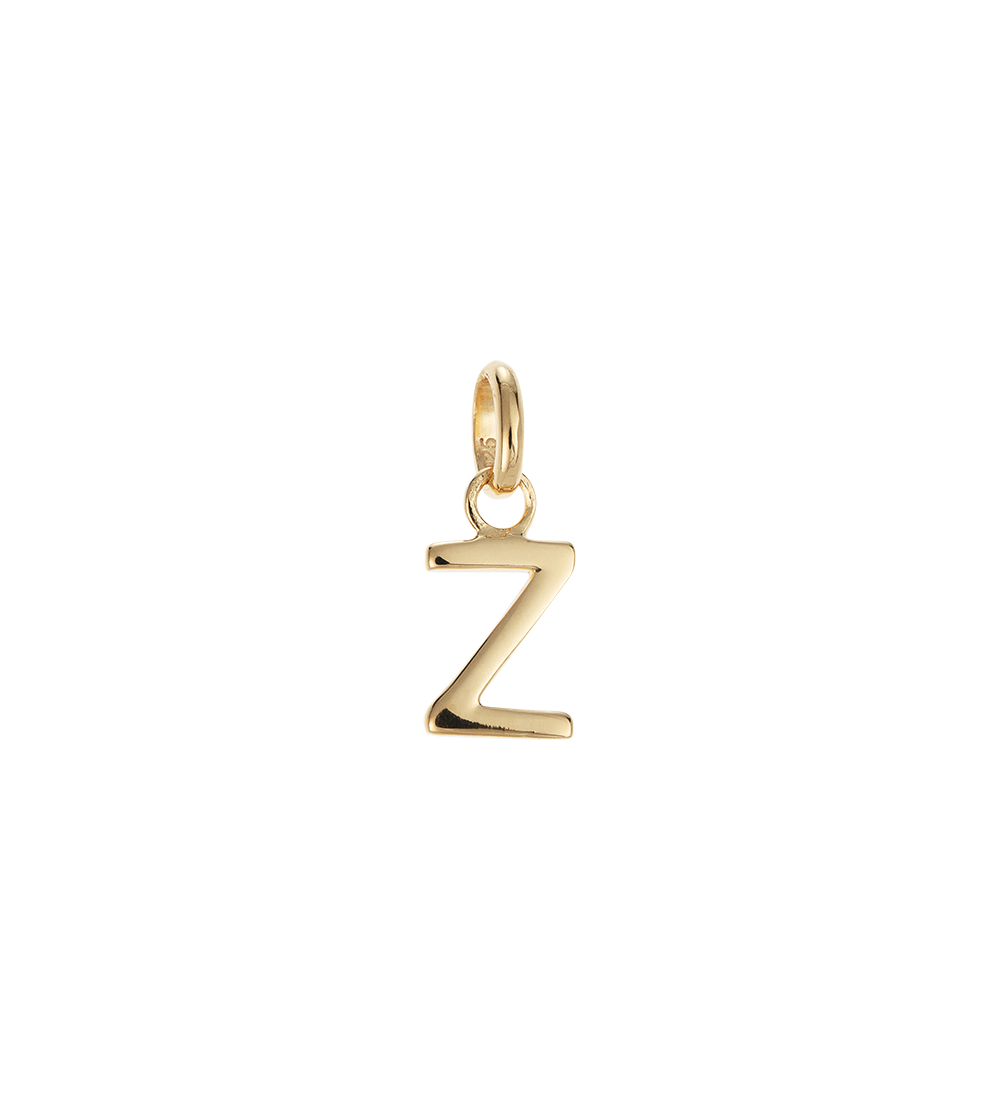 OUTLINE INITIAL A-Z (18K GOLD VERMEIL)