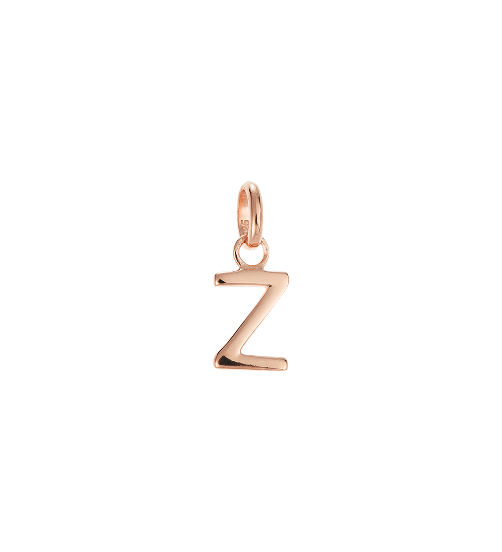 OUTLINE INITIAL A-Z (18K ROSE GOLD VERMEIL)