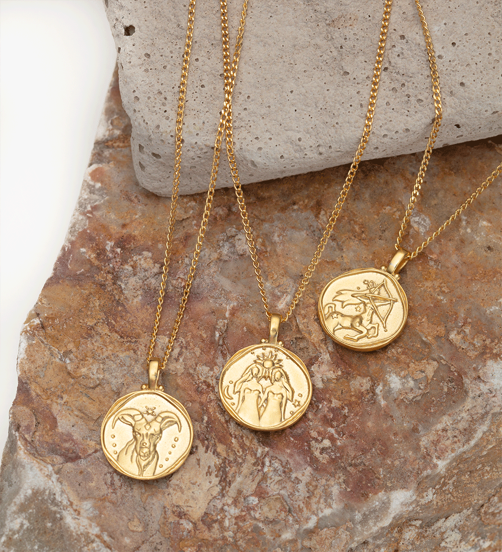 GEMINI ZODIAC (18K GOLD VERMEIL) - IMAGE 4
