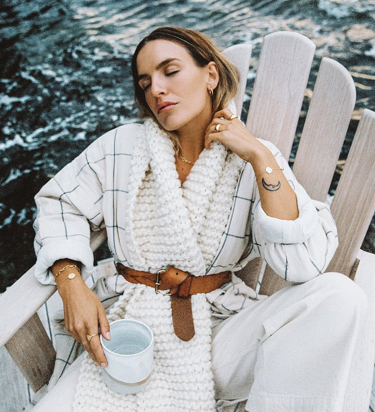 TIDAL HOOPS SMALL (18K GOLD PLATED) - IMAGE 2