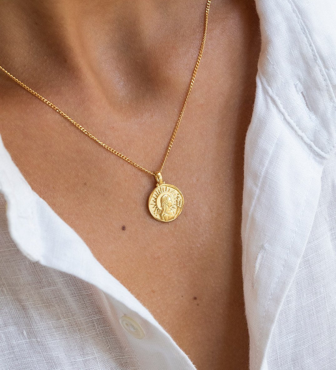 VIRGO ZODIAC NECKLACE (18K GOLD VERMEIL) - IMAGE 2