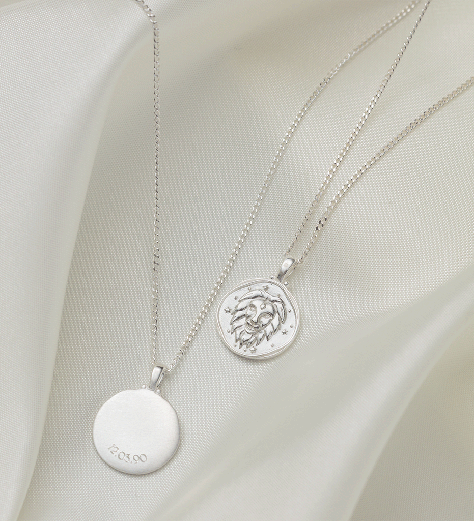 LEO ZODIAC NECKLACE STERLING SILVER KIRSTIN ASH