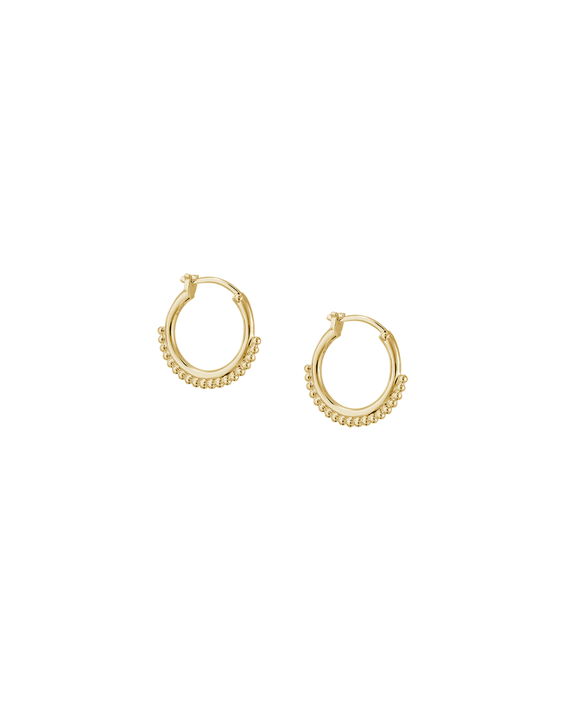 DETAIL HOOP EARRINGS 18K GOLD PLATED KIRSTIN ASH Australia