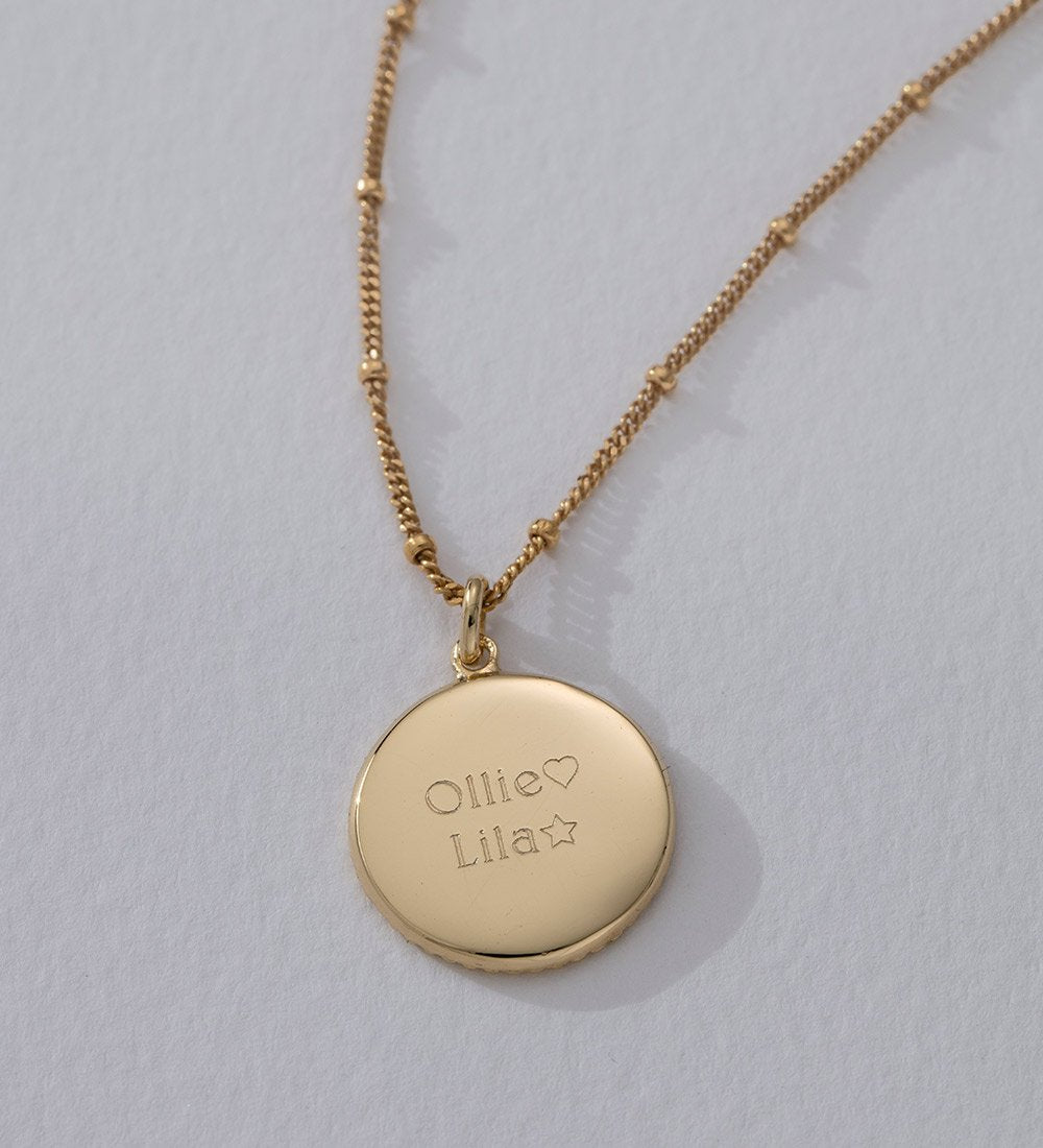 TRAVELLER COIN NECKLACE (18K GOLD VERMEIL) - IMAGE 5