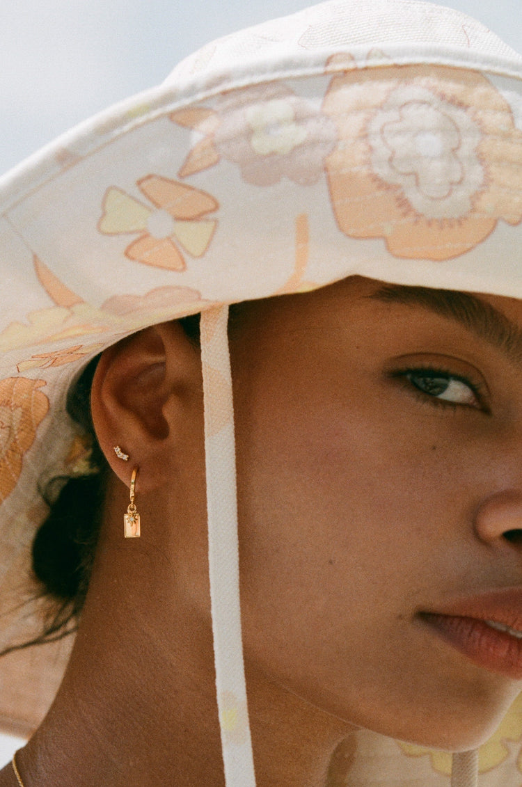 GUIDING STAR HOOPS (18K GOLD PLATED)