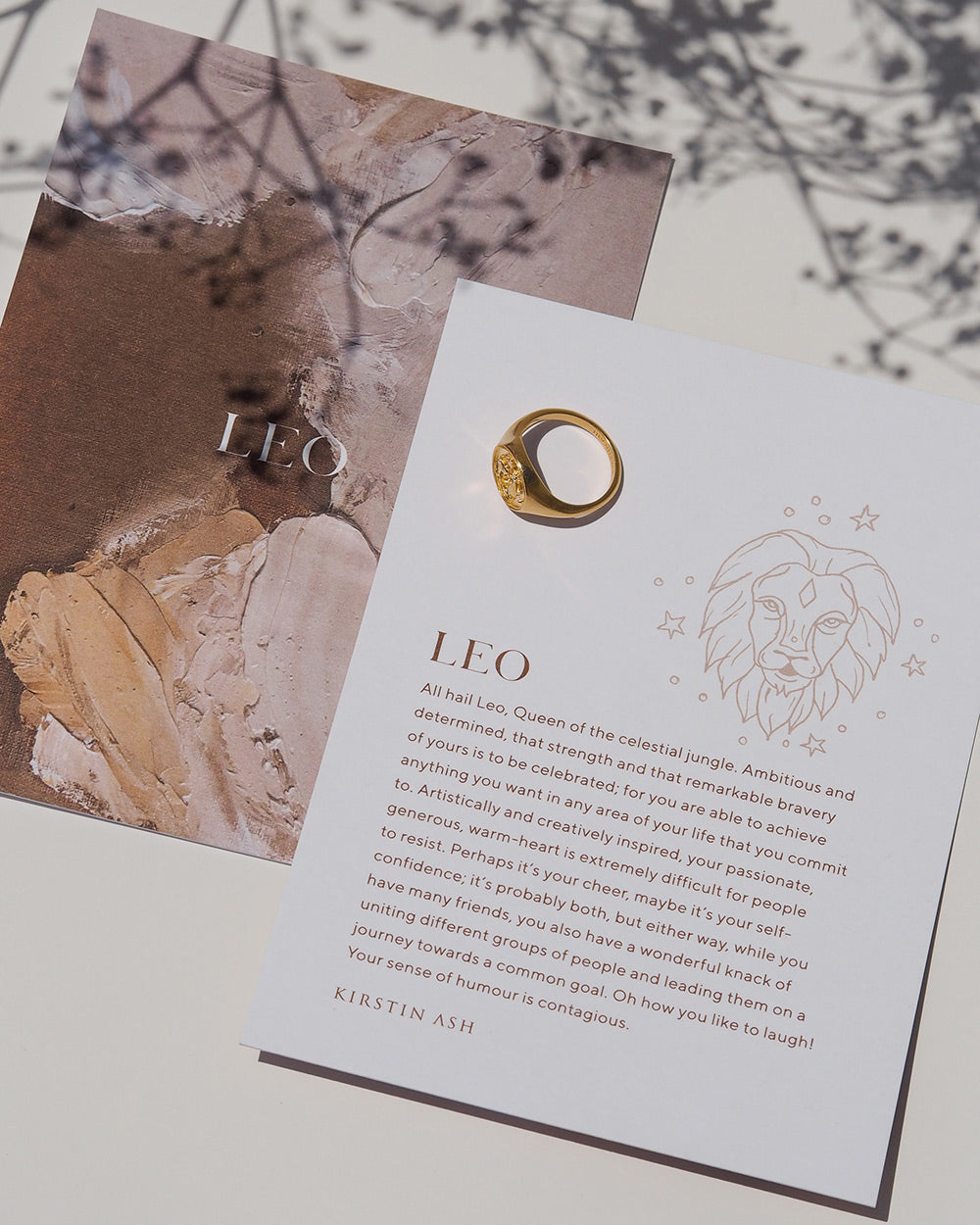 LEO SIGNET RING (STERLING SILVER) - IMAGE 8